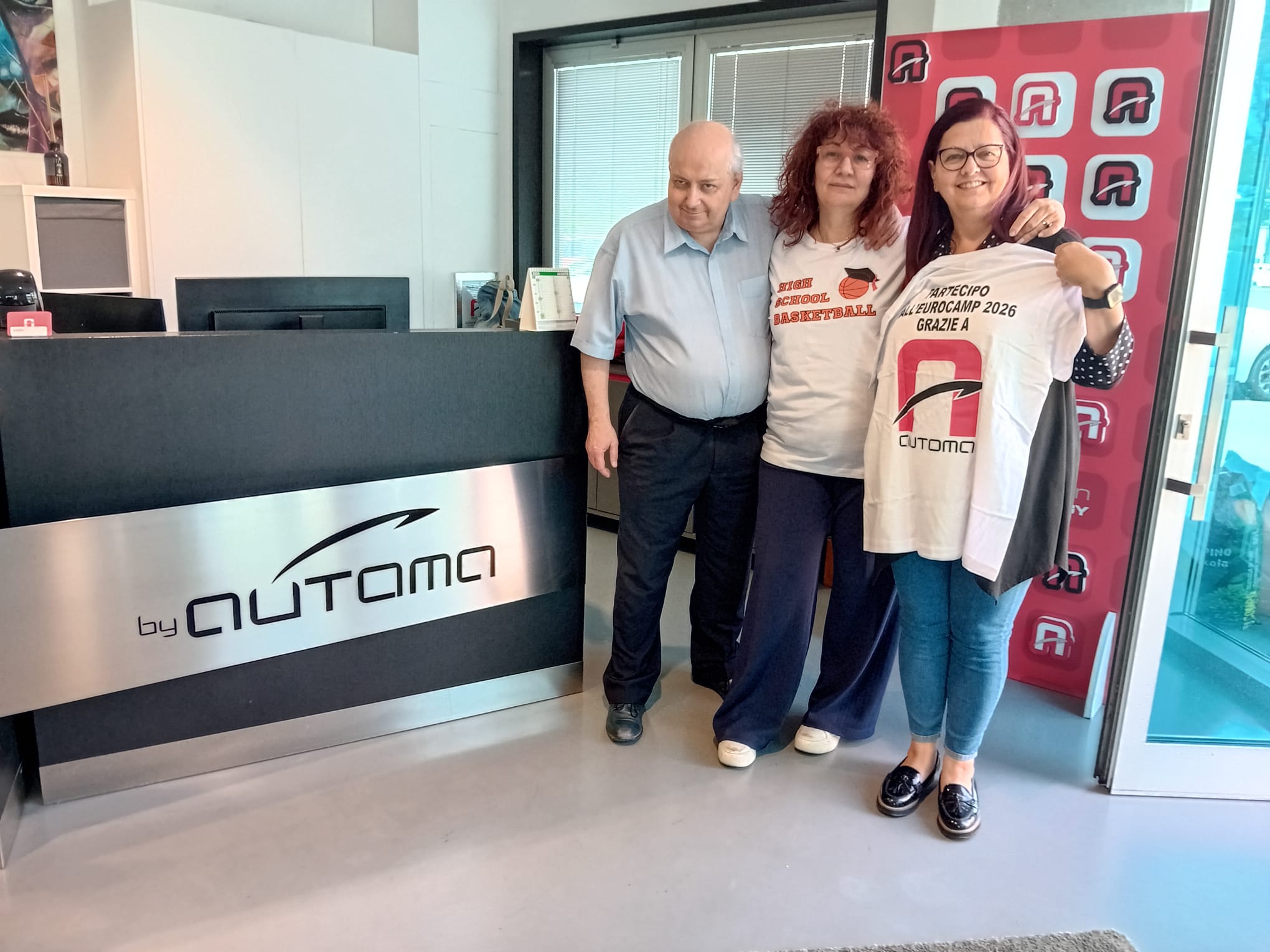 Consegnate le maglie fatte per l’Eurocamp ad Automa